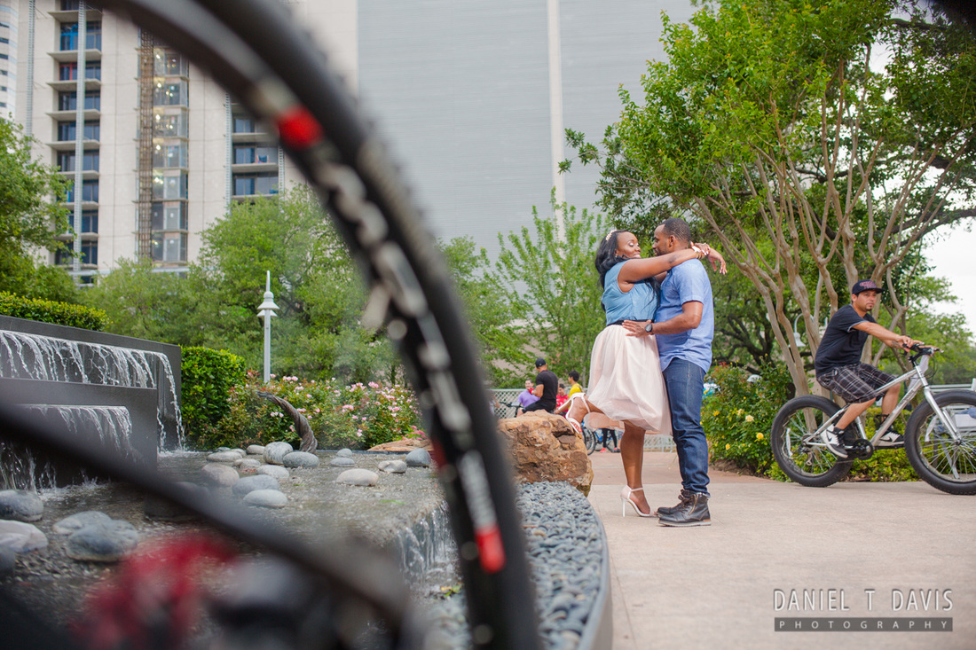 Bicycle Engagement Photos Houston