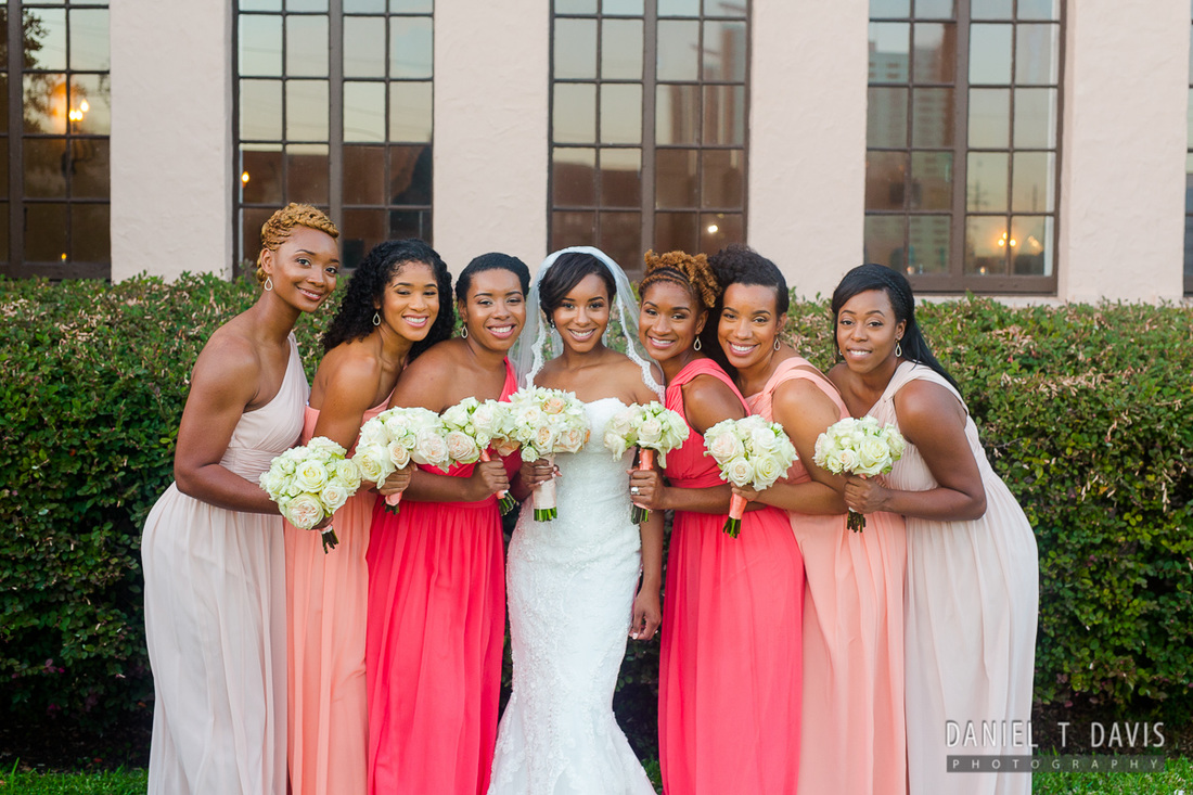 Coral and Rose Pink Wedding in Houston