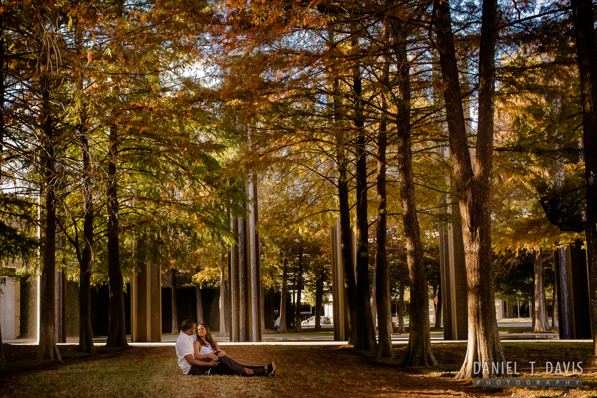 Fall Engagement Photos in Houston