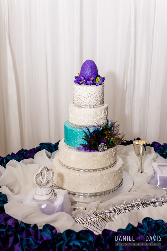 Peakcock Wedding Cake