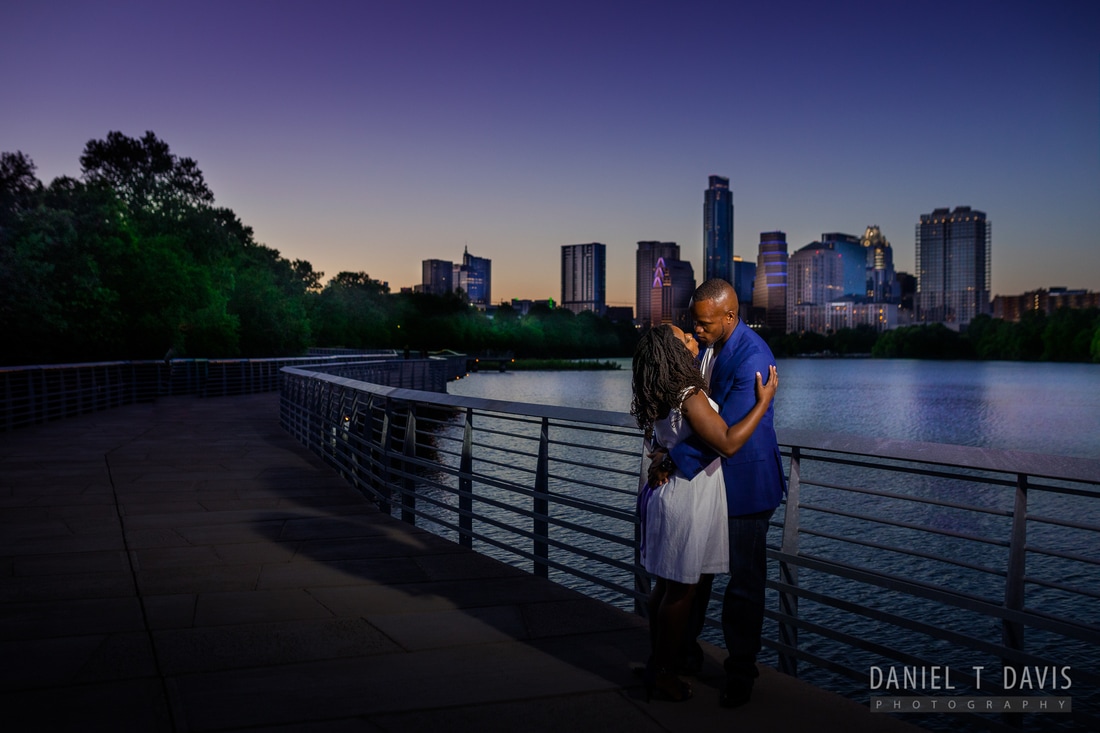 Downtown Austin Skyline Engagement Photos