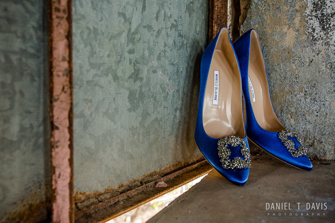 Blue Manolo Blahnik Shoes
