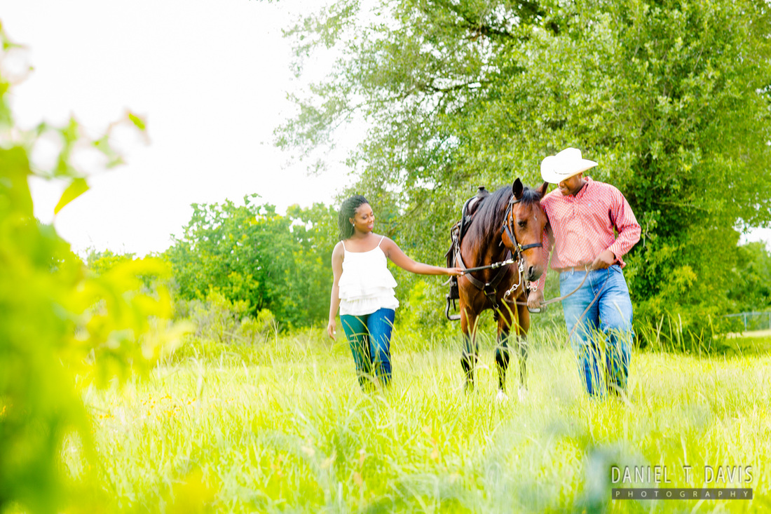Horse Engagement Photos in Houston